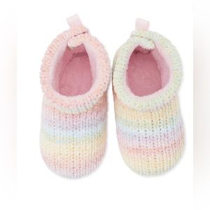 Wonder Nation Baby Girl Slipper Booties, Sizes 5